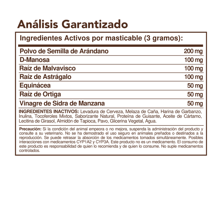 Urinary & Bladder | Suplementos Masticables para mantener saludable el tracto urinario y la vejiga de tu mascota