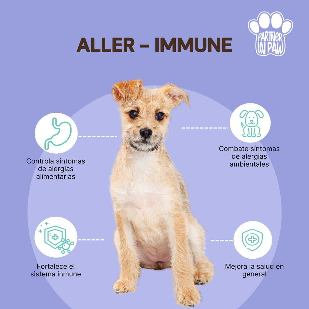 Aller-Immune | Suplementos masticables para Aliviar las Alergias de tu mascota y reforzar su sistema Inmunitario