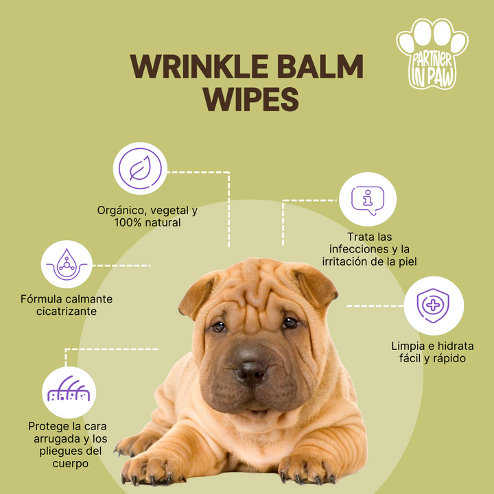 Wrinkle Wipes | Toallitas para las Arrugas de Tu Mascota