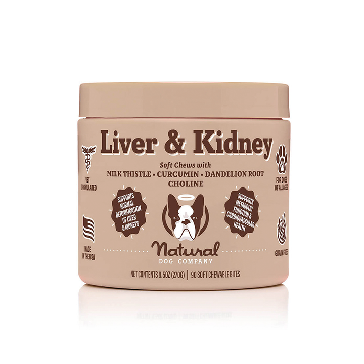 Liver & Kidney | Suplementos Masticables para mantener saludables los riñones y el hígado de tu mascota